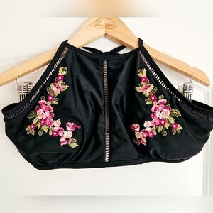 Altar'd State Floral Halter Bikini Top